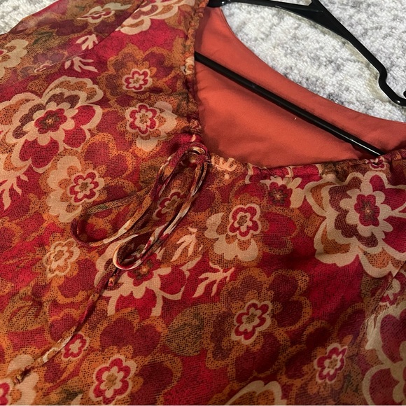 Floral Tie-Front Shirt - Picture 7 of 7